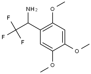 2,4,5-Trimethoxy-α-(trifluoromethyl)benzenemethanamine Structure