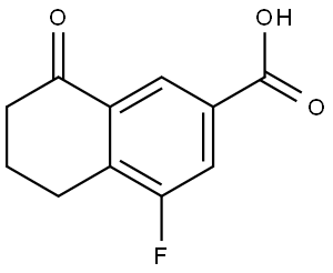 4-Fluoro-8-oxo-5,6,7,8-tetrahydronaphthalene-2-carboxylic acid Structure