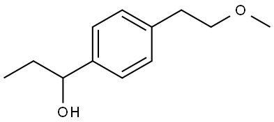 α-Ethyl-4-(2-methoxyethyl)benzenemethanol Structure