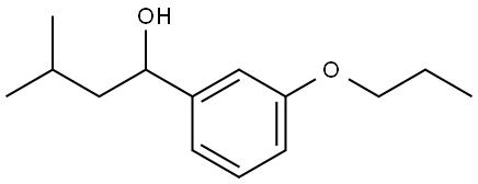 α-(2-Methylpropyl)-3-propoxybenzenemethanol Structure