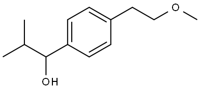 4-(2-Methoxyethyl)-α-(1-methylethyl)benzenemethanol Structure