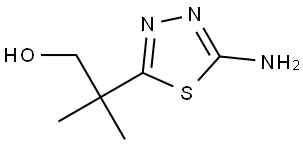 2-(5-Amino-1,3,4-thiadiazol-2-yl)-2-methylpropan-1-ol Structure