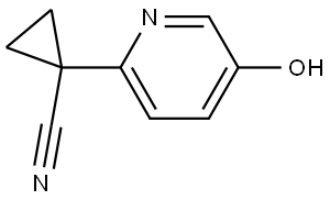 1-(5-Hydroxypyridin-2-yl)cyclopropane-1-carbonitrile Structure