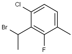 2-(1-Bromoethyl)-1-chloro-3-fluoro-4-methylbenzene Structure