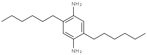 2,5-dihexylbenzene-1,4-diamine Structure