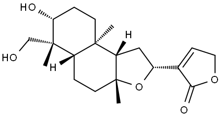 (8R,12R)-isoandrographolide Structure