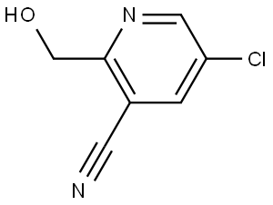 5-Chloro-2-(hydroxymethyl)nicotinonitrile Structure