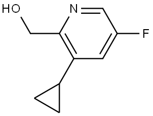 (3-Cyclopropyl-5-fluoropyridin-2-yl)methanol Structure
