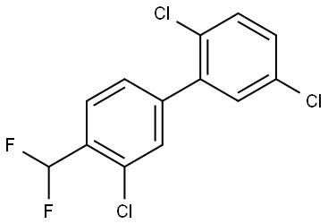 2,3',5-Trichloro-4'-(difluoromethyl)-1,1'-biphenyl Structure