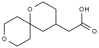 2-(1,9-dioxaspiro[5.5]undecan-4-yl)acetic acid Structure