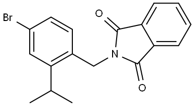 2-[[4-Bromo-2-(1-methylethyl)phenyl]methyl]-1H-isoindole-1,3(2H)-dione Structure