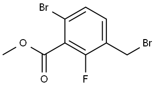 Methyl 6-bromo-3-(bromomethyl)-2-fluorobenzoate Structure