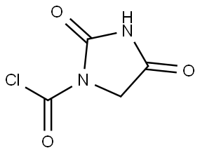 1-Imidazolidinecarbonyl chloride, 2,4-dioxo- Structure