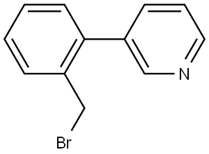 3-(2-(bromomethyl)phenyl)pyridine Structure