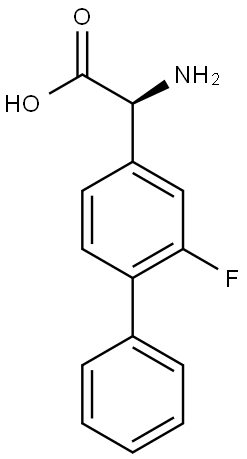(2S)-2-AMINO-2-(3-FLUORO-4-PHENYLPHENYL)ACETIC ACID Structure