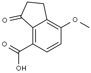 7-Methoxy-3-oxo-2,3-dihydro-1H-indene-4-carboxylic acid Structure