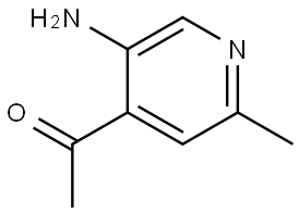 1-(5-Amino-2-methyl-4-pyridinyl)ethanone Structure