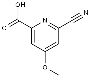6-Cyano-4-methoxypicolinic acid Structure