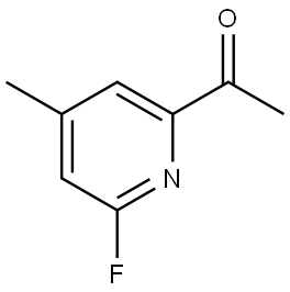 1-(6-Fluoro-4-methylpyridin-2-yl)ethan-1-one Structure