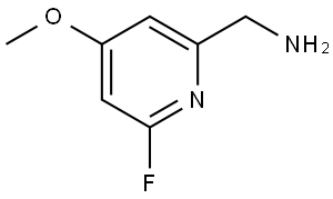 (6-Fluoro-4-methoxypyridin-2-yl)methanamine Structure