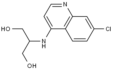 2-((7-Chloroquinolin-4-yl)amino)propane-1,3-diol Structure