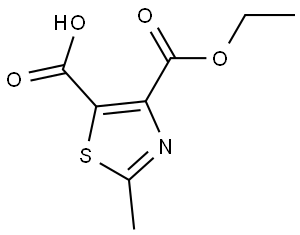 4-(Ethoxycarbonyl)-2-methylthiazole-5-carboxylic acid Structure