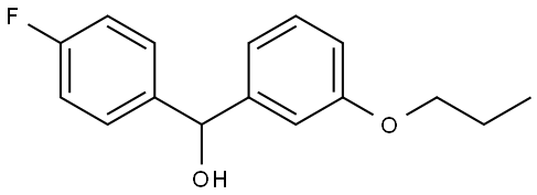 α-(4-Fluorophenyl)-3-propoxybenzenemethanol Structure