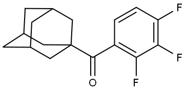 Tricyclo[3.3.1.13,7]dec-1-yl(2,3,4-trifluorophenyl)methanone Structure