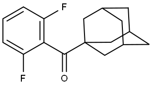 (2,6-Difluorophenyl)tricyclo[3.3.1.13,7]dec-1-ylmethanone Structure