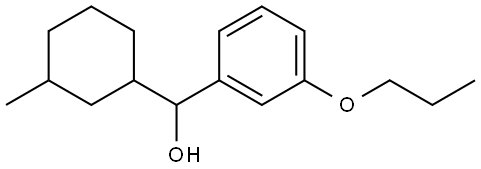 α-(3-Methylcyclohexyl)-3-propoxybenzenemethanol Structure