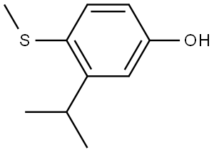 3-isopropyl-4-(methylthio)phenol Structure