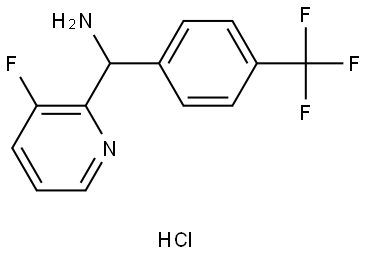 (3-fluoropyridin-2-yl)(4-(trifluoromethyl)phenyl)methanamine hydrochloride Structure