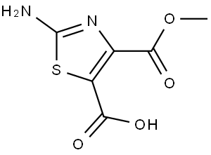 2-Amino-4-(methoxycarbonyl)thiazole-5-carboxylic acid Structure
