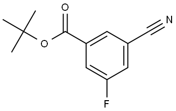 tert-Butyl 3-cyano-5-fluorobenzoate Structure