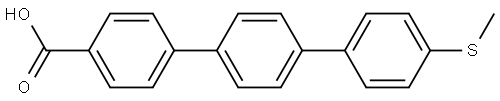 4''-(methylthio)-[1,1':4',1''-terphenyl]-4-carboxylic acid Structure