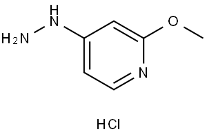 4-hydrazinyl-2-methoxypyridine hydrochloride Structure