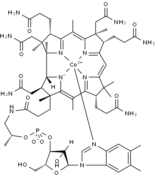 Cob(II)alamin Structure