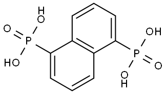 naphthalene-1,5-diylbis(phosphonic acid) Structure