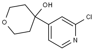 4-(2-Chloro-4-pyridinyl)tetrahydro-2H-pyran-4-ol Structure