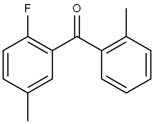 Methanone, (2-fluoro-5-methylphenyl)(2-methylphenyl)- Structure