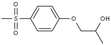 1-[4-(Methylsulfonyl)phenoxy]-2-propanol Structure