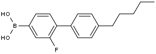 B-(2-Fluoro-4'-pentyl[1,1'-biphenyl]-4-yl)boronic acid Structure