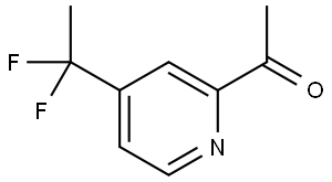 1-(4-(1,1-Difluoroethyl)pyridin-2-yl)ethan-1-one Structure