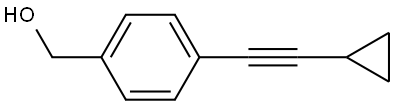 (4-(Cyclopropylethynyl)phenyl)methanol Structure