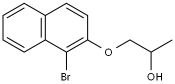 1-[(1-Bromo-2-naphthalenyl)oxy]-2-propanol Structure