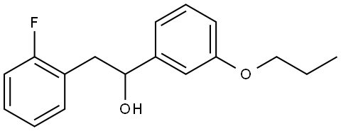 2-Fluoro-α-(3-propoxyphenyl)benzeneethanol Structure