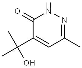 4-(1-Hydroxy-1-methylethyl)-6-methyl-3(2H)-pyridazinone Structure