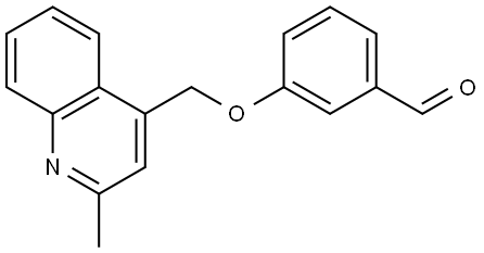 3-[(2-Methyl-4-quinolinyl)methoxy]benzaldehyde Structure