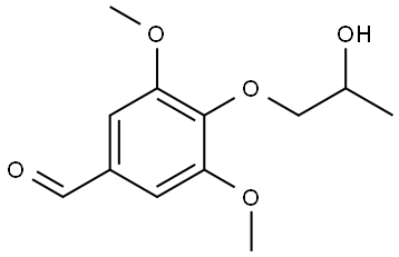 4-(2-Hydroxypropoxy)-3,5-dimethoxybenzaldehyde Structure