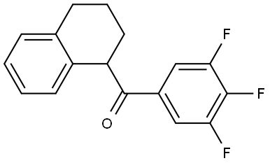 (1,2,3,4-Tetrahydro-1-naphthalenyl)(3,4,5-trifluorophenyl)methanone Structure